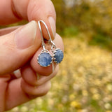 Blue kyanite earrings
