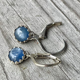Blue kyanite earrings