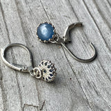 Blue kyanite earrings