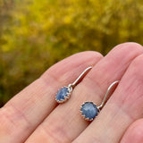 Blue kyanite earrings