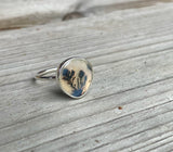 Dendritic agate rings