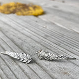 Fern stud earrings