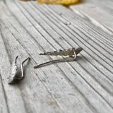 Fern stud earrings