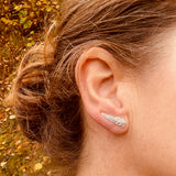 Fern stud earrings