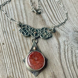 Fossil coral necklace