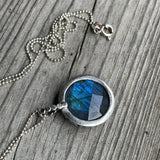 Blue labradorite pendant