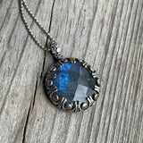 Blue labradorite pendant