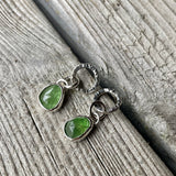 Dangly tsavorite earrings