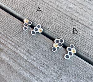 Geometric honeycomb studs