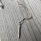 Small 14K gold needle charm