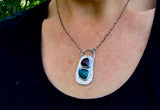 Garnet and kyanite necklace