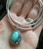 Three bangle bracelet set with gemstone charm