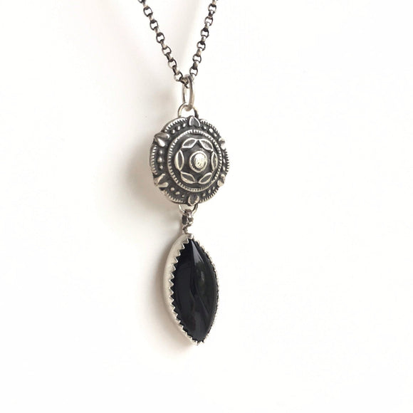 Black onyx necklace