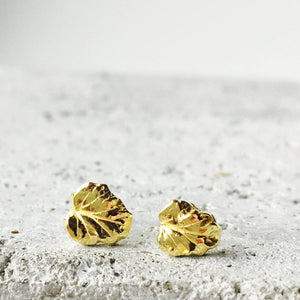 22k gold leaf earrings