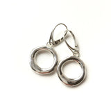 Liquid silver earrings