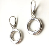 Liquid silver earrings