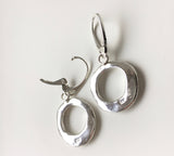 Liquid silver earrings