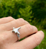 Manta ray ring