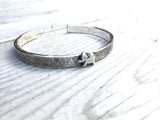 Silver baby elephant bracelet