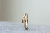 14K gold sewing needle ring