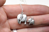 Mother elephant necklace