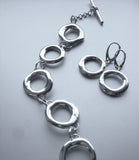 Liquid silver earrings