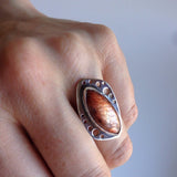 Sunstone ring, size 6.75