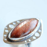 Sunstone ring, size 6.75