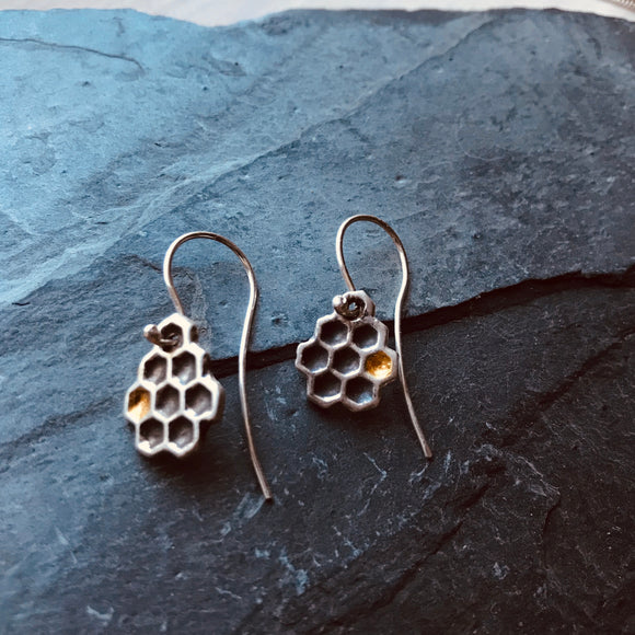 Honeycomb earrings