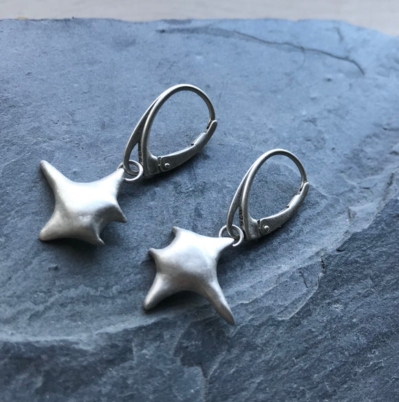 Manta ray earrings