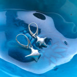 Manta ray earrings