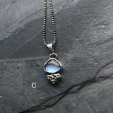 Small moonstone necklaces