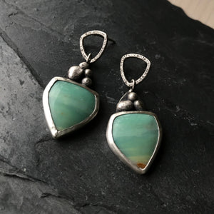 Peruvian opal earrings